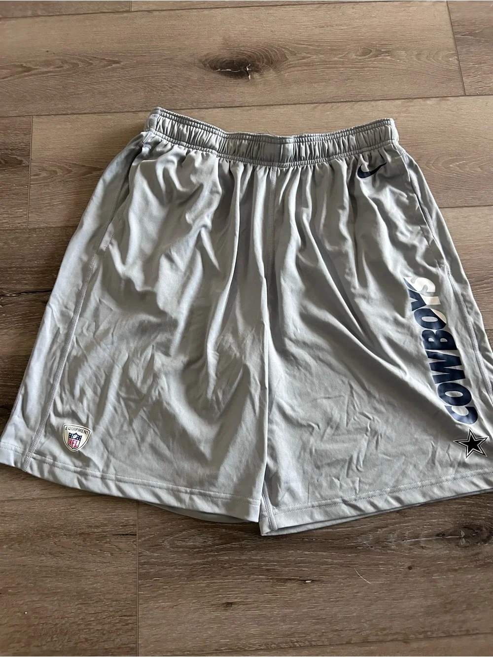 Nike Men’s Light Gray Cowboys Athletic Shorts